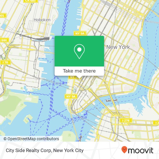 Mapa de City Side Realty Corp