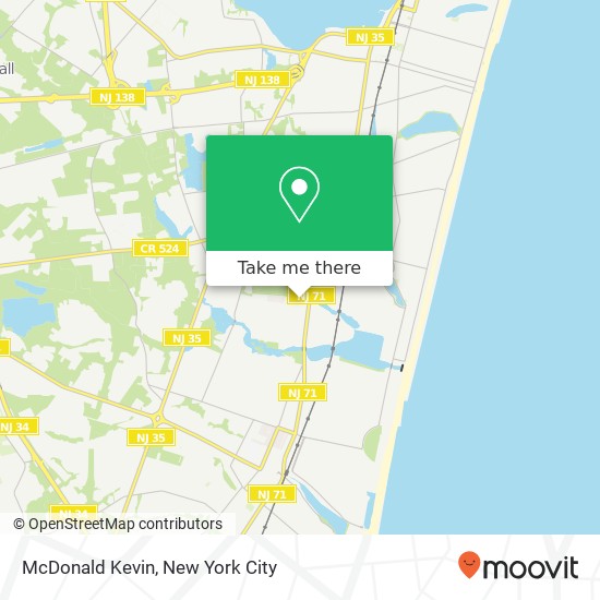 McDonald Kevin map