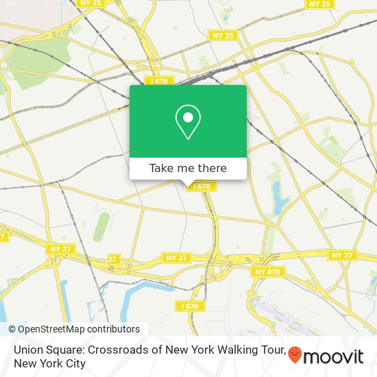Union Square: Crossroads of New York Walking Tour map