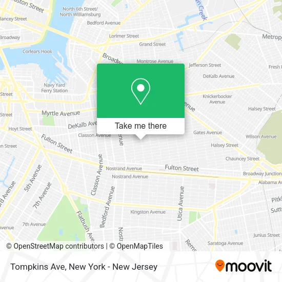 Tompkins Ave map