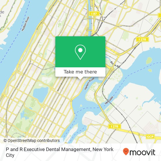 P and R Executive Dental Management map