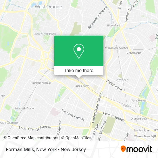 Forman Mills map