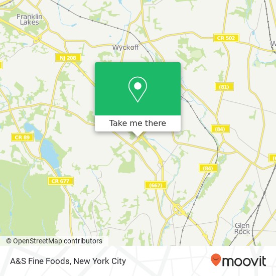 Mapa de A&S Fine Foods