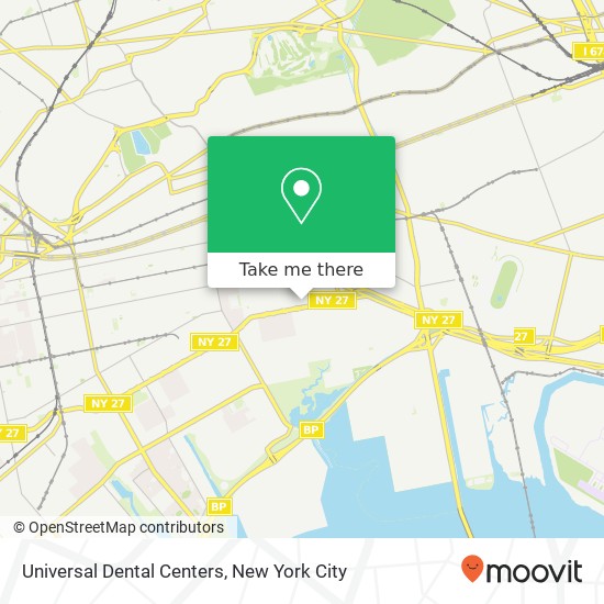 Universal Dental Centers map