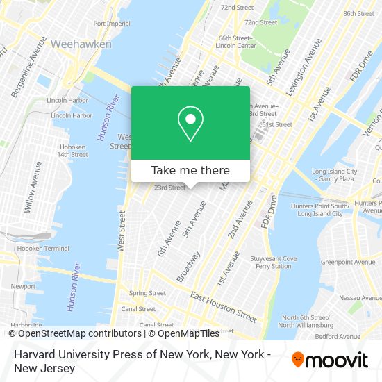 Harvard University Press of New York map