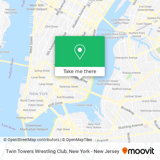 Mapa de Twin Towers Wrestling Club