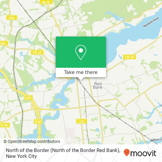 North of the Border (North of the Border Red Bank) map