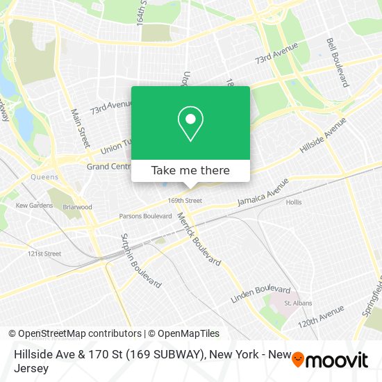 Mapa de Hillside Ave & 170 St (169 SUBWAY)
