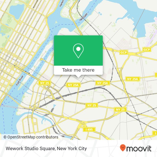 Mapa de Wework Studio Square