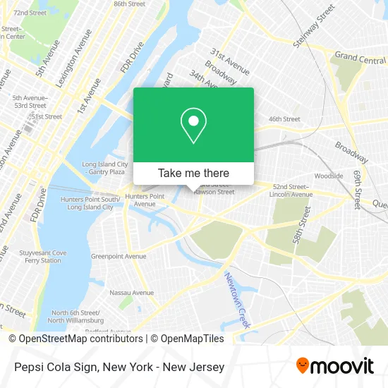 Pepsi Cola Sign map