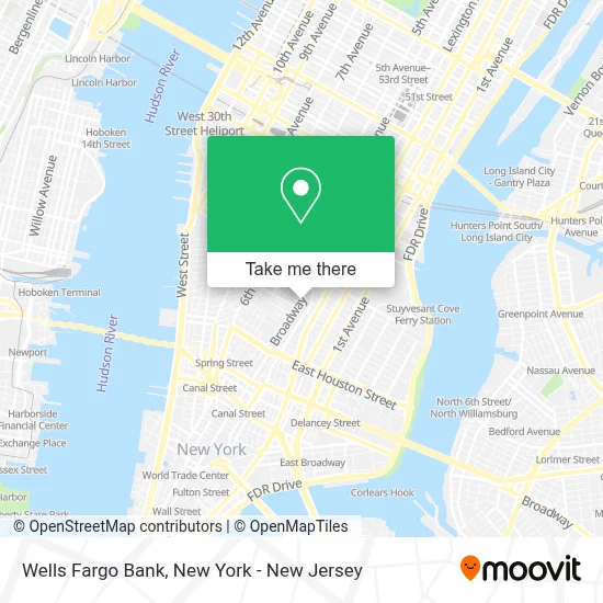 Wells Fargo Bank map