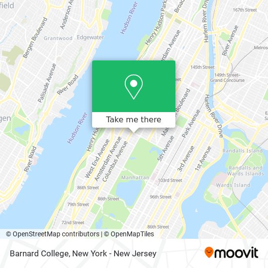 Barnard College map