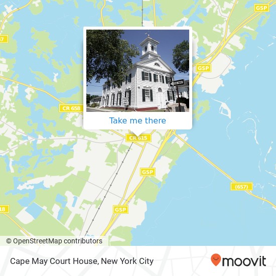 Cape May Court House map