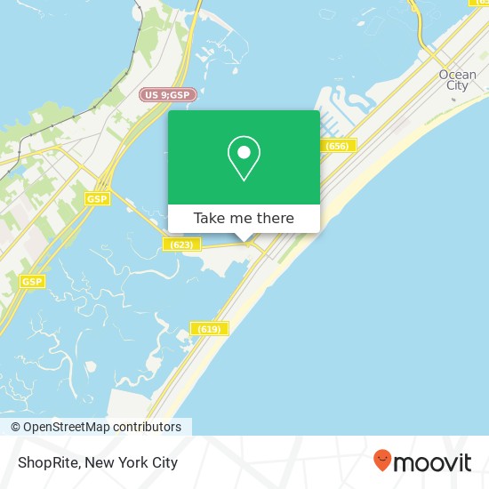 Mapa de ShopRite