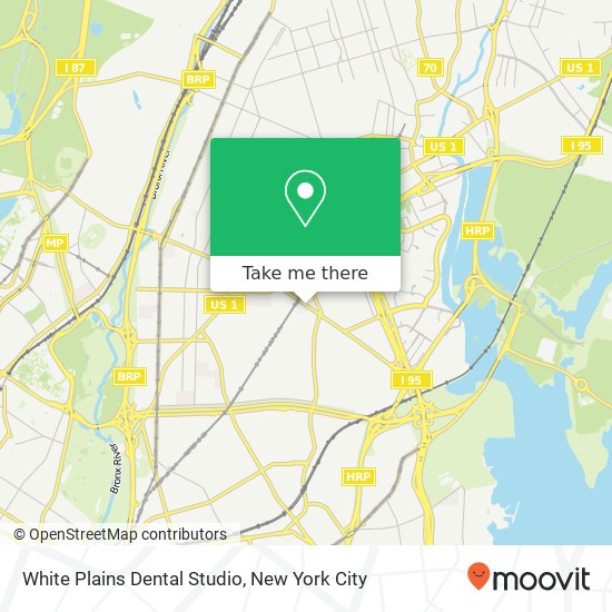 White Plains Dental Studio map