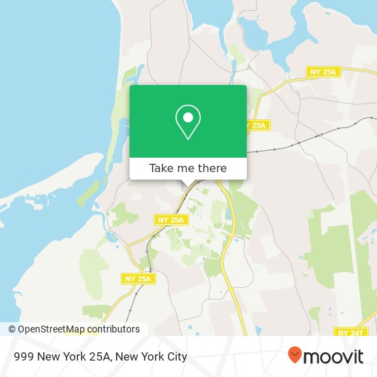 999 New York 25A map