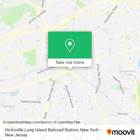 Mapa de Hicksville Long Island Railroad Station