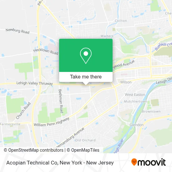 Acopian Technical Co map