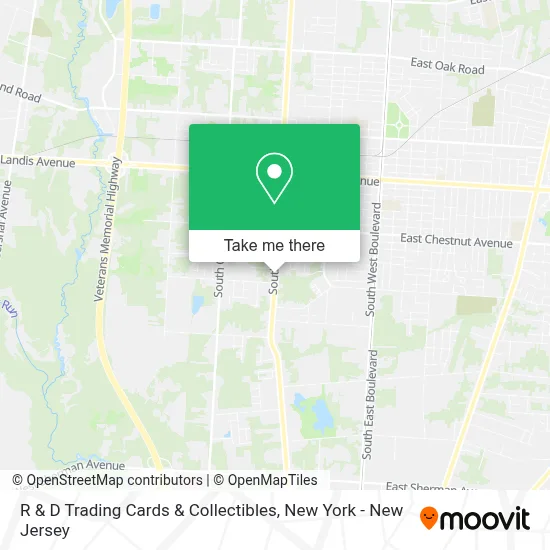 R & D Trading Cards & Collectibles map