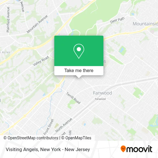 Visiting Angels map