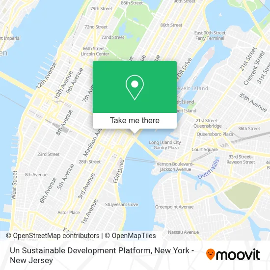 Un Sustainable Development Platform map