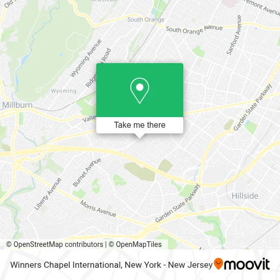 Winners Chapel International map