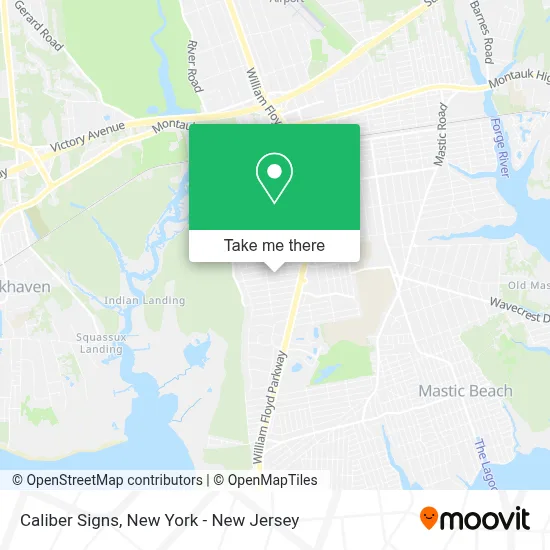 Caliber Signs map