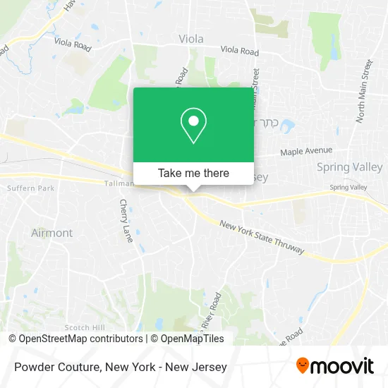 Powder Couture map