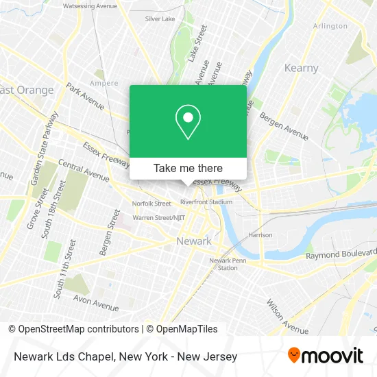 Newark Lds Chapel map