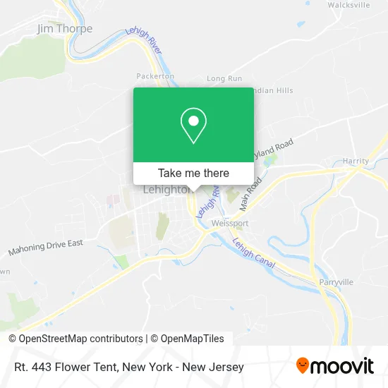 Rt. 443 Flower Tent map