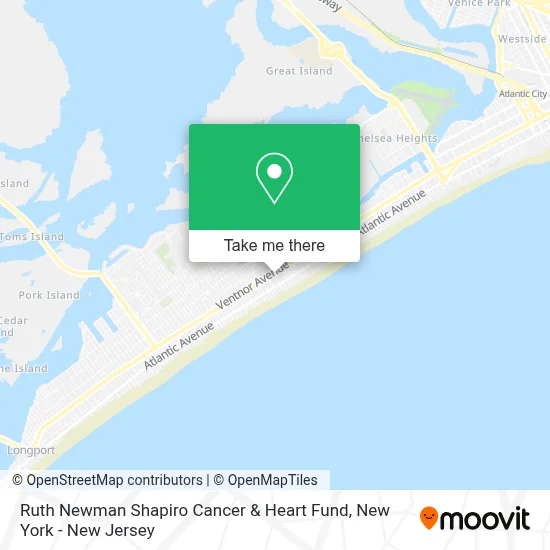 Ruth Newman Shapiro Cancer & Heart Fund map