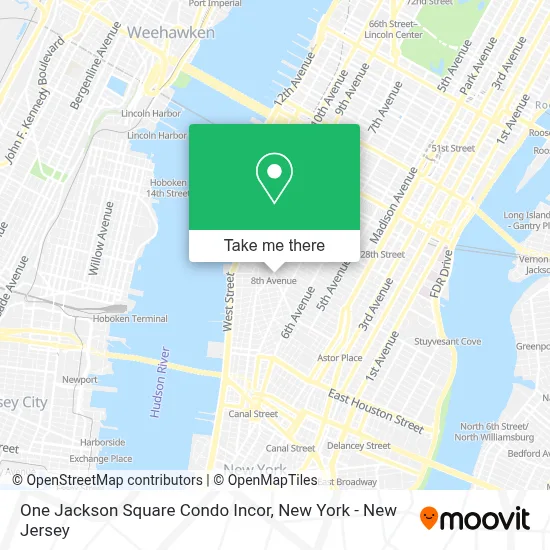One Jackson Square Condo Incor map
