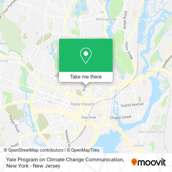 Yale Program on Climate Change Communication map