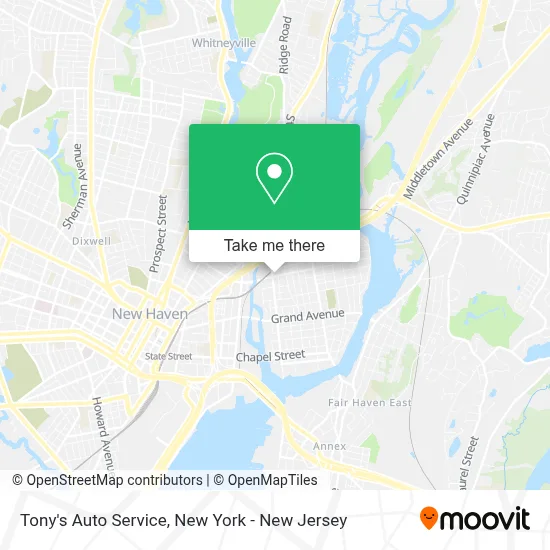 Tony's Auto Service map