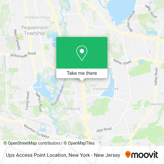 Ups Access Point Location map