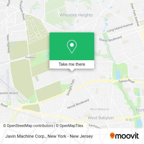 Javin Machine Corp. map