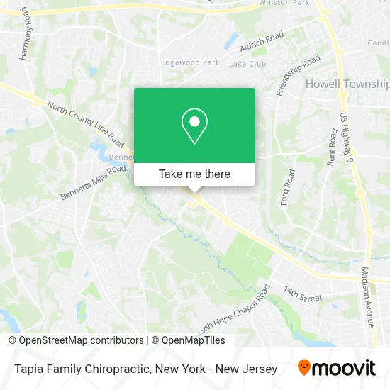 Tapia Family Chiropractic map