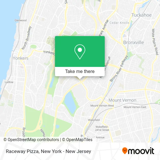 Raceway Pizza map