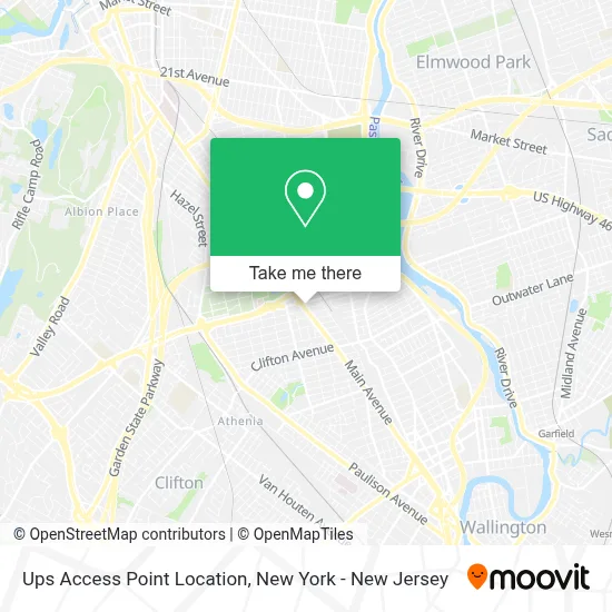 Ups Access Point Location map