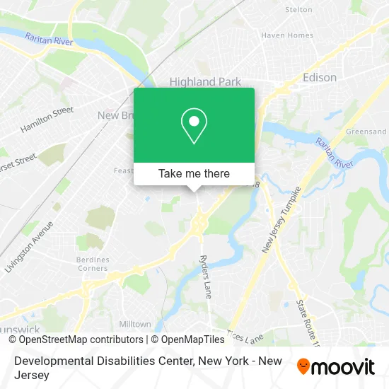 Developmental Disabilities Center map