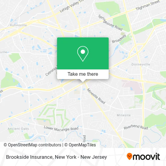 Brookside Insurance map