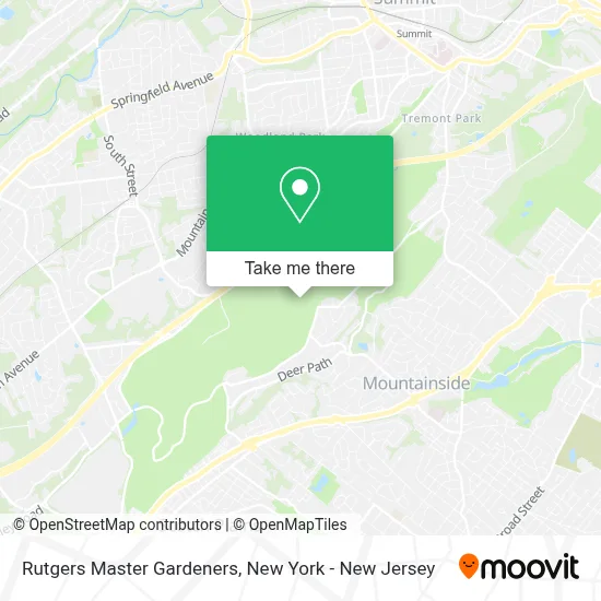 Rutgers Master Gardeners map