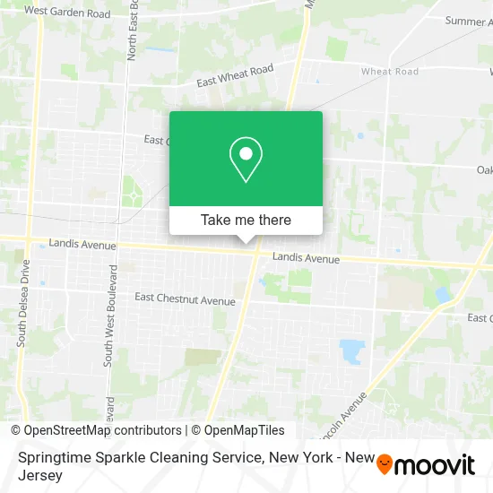 Springtime Sparkle Cleaning Service map