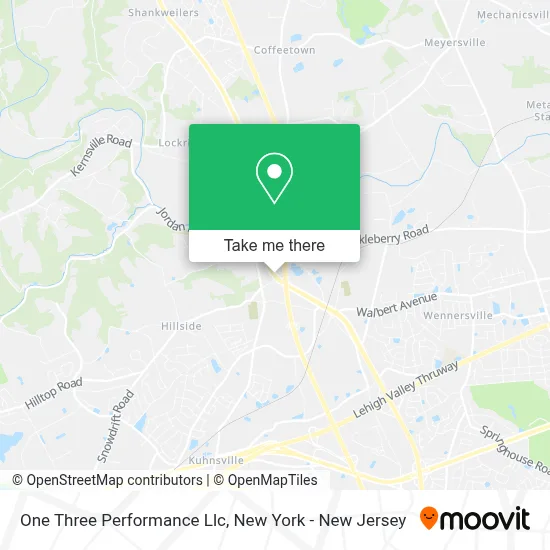 One Three Performance Llc map