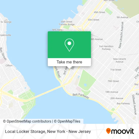 Local Locker Storage map
