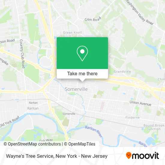 Wayne's Tree Service map