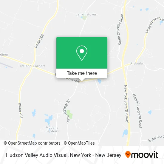 Hudson Valley Audio Visual map