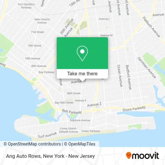 Ang Auto Rows map