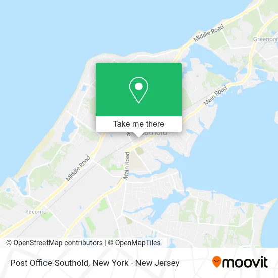Post Office-Southold map