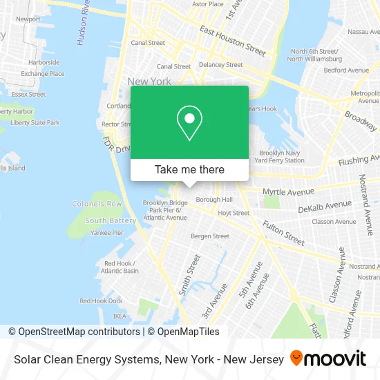 Solar Clean Energy Systems map